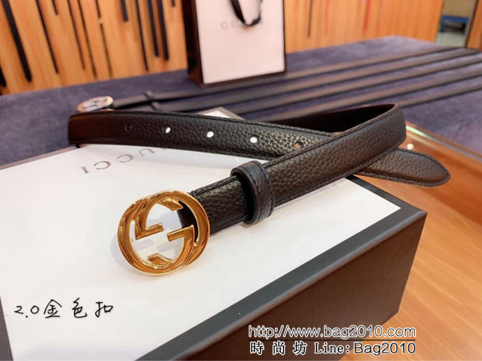 GUCCI古馳 官網爆款 正品規格 原單品質 togo荔枝紋牛皮 雙G亮面銀色扣 男士皮帶  xfp1081